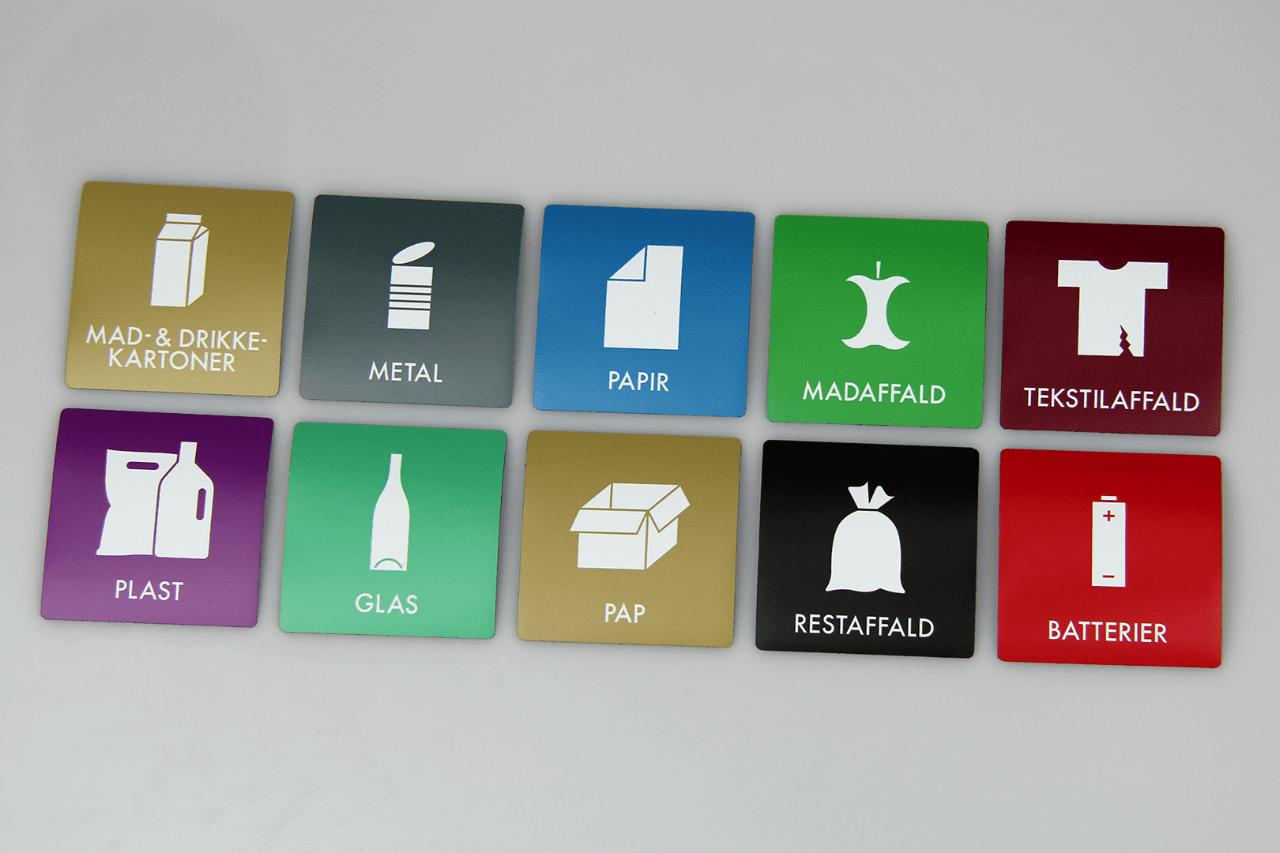 AFFALD MAGNETSÆT 10 STK. 12X12