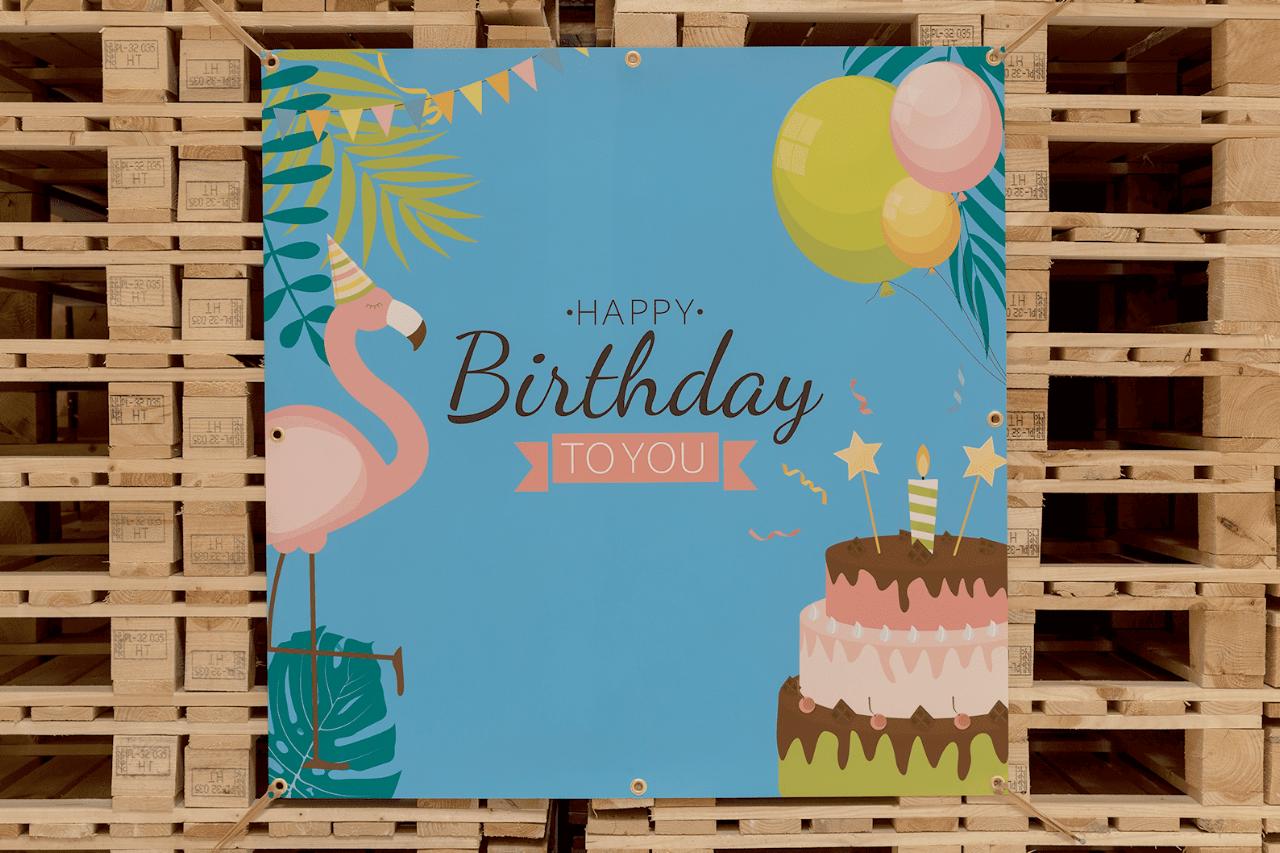 Banner m. eget print pr. 1 m²